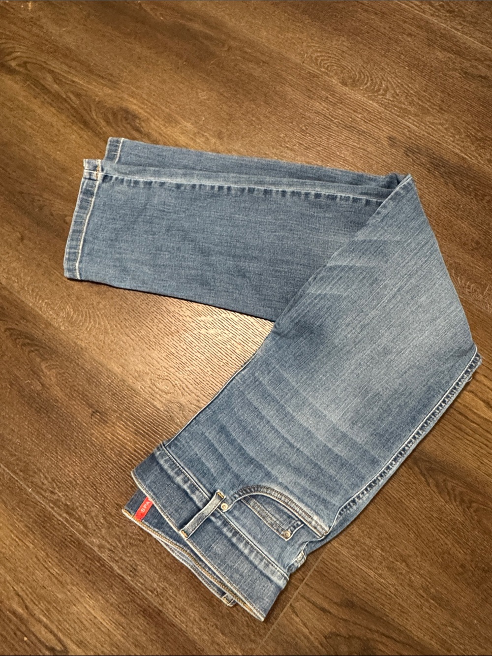 SPANX Women's Straight Leg Blue Jeans XL